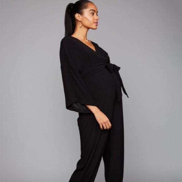 maternity long sleeve jumpsuit